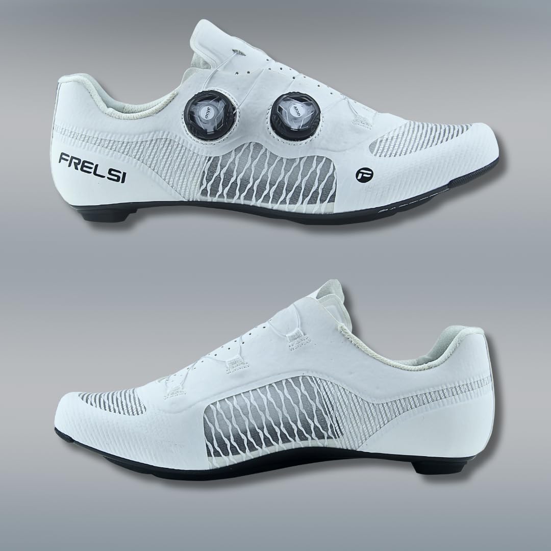 Frelsi Pro Carbon Road Cycling Shoes - Lightweight & Stiff for Racing & Training - Perfect for Road Bikes, Triathlons & Indoor Cycling