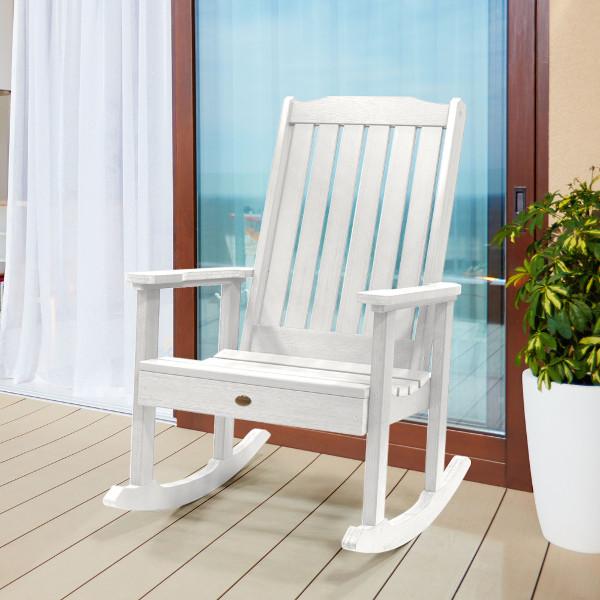 Lehigh Outdoor Rocking Chair - Patio, Garden & Porch Relaxation - Comfortable All-Weather Wicker Rocking Chair for Backyard, Deck & Poolside Use