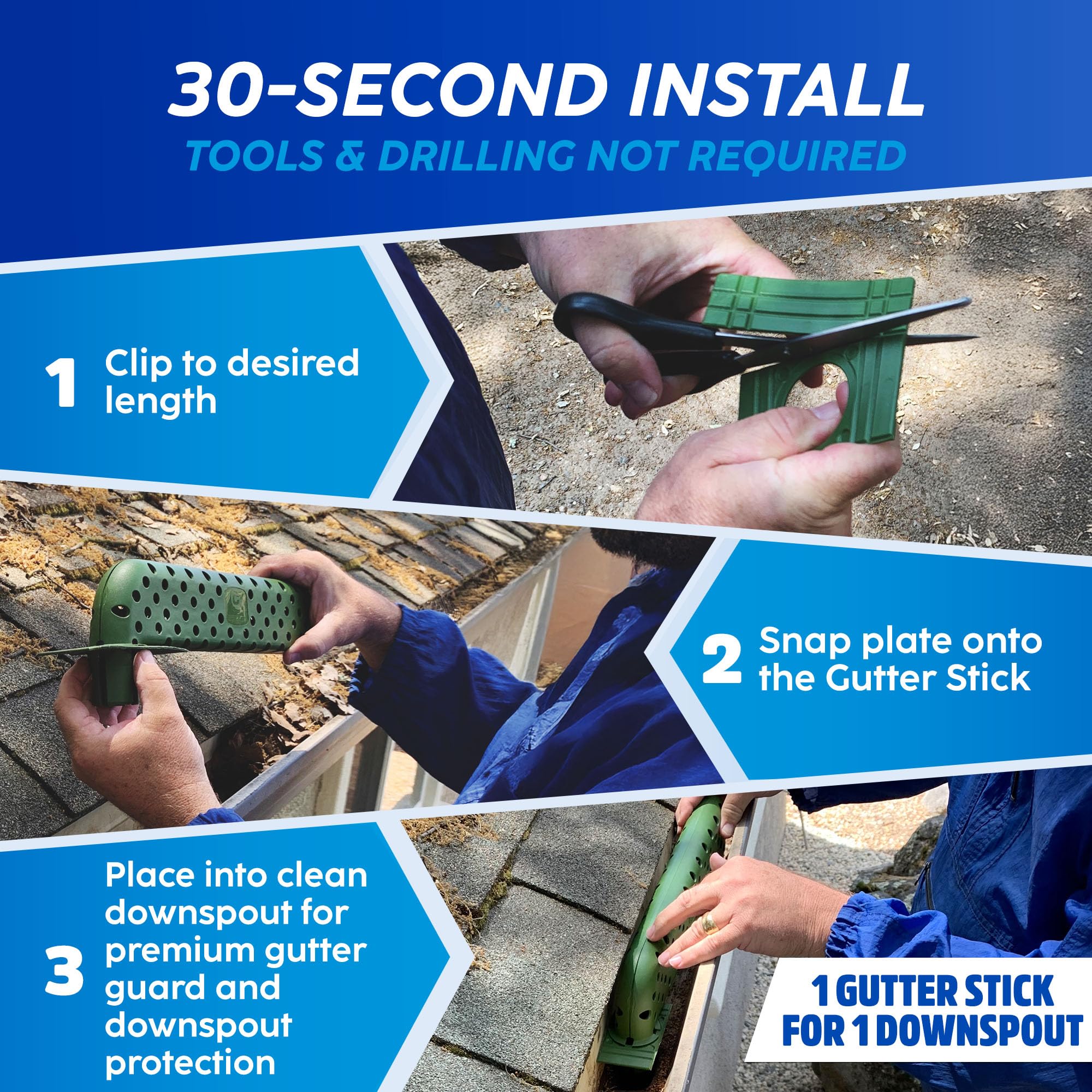 **Downspout Guard - 6 Pack | Universal Gutter Protector for All Gutters | No-Tool Installation | Prevents Clogs, Overflows & Water Damage | Weatherproof & Durable | Perfect for Home, Yard & Rainwater Drainage**