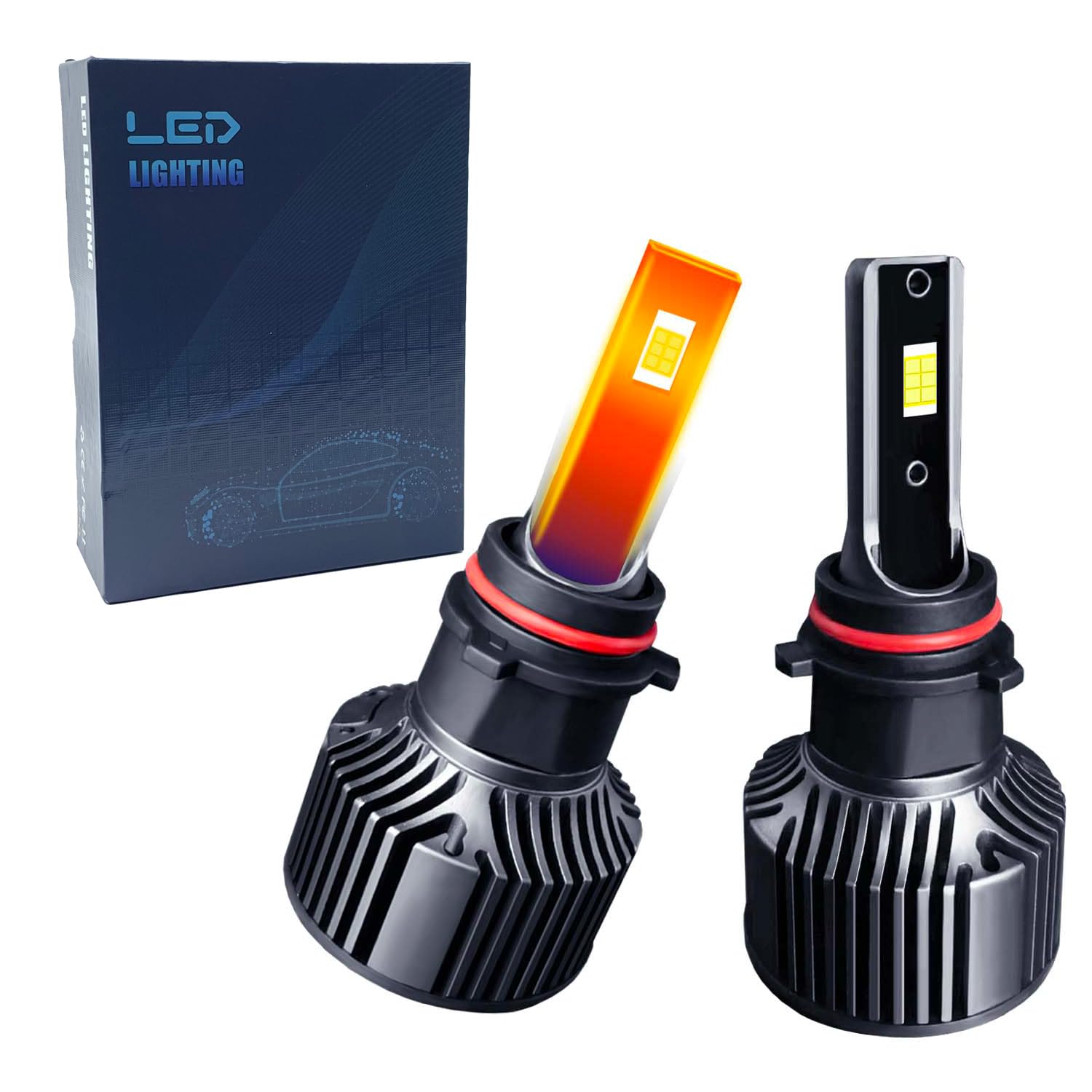 P13W LED Bulbs - 500% Ultra Bright 6500K Cool White Fog Light, High Beam & Low Beam Bulbs - 1:1 Size Halogen Replacement - Plug & Play - IP68 Waterproof - Pack of 2 - Perfect for Cars, Trucks, SUVs & Off-Road Vehicles in All Weather Conditions