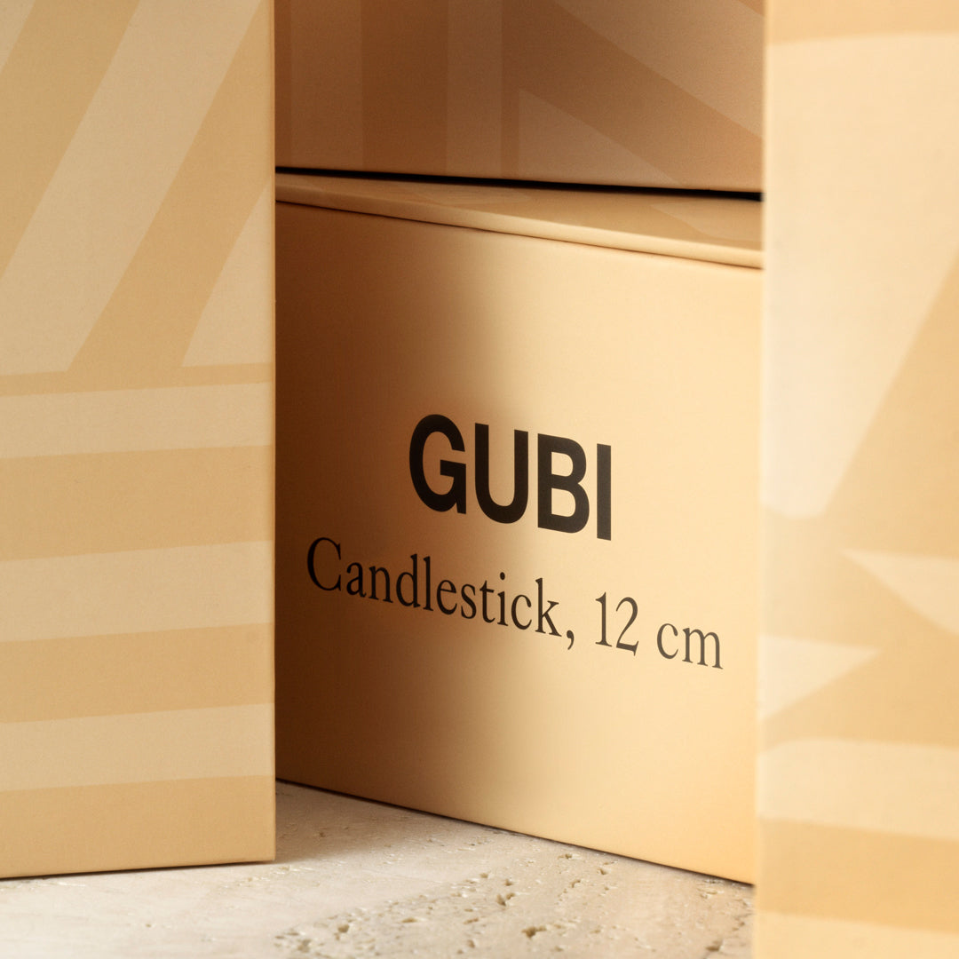 GUBI Space Copenhagen Candlestick - Modern Scandinavian Candle Holder for Dining Table, Wedding & Home Decor