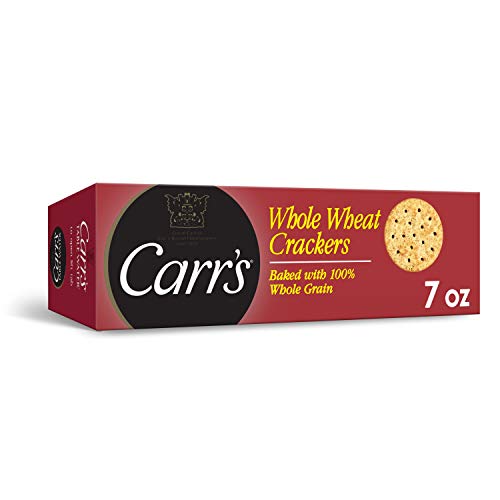 Carr's Whole Grain Crackers - Healthy Whole Wheat Snacks, 7oz (Pack of 6) - Perfect for Parties, School Lunches & Office Snacking