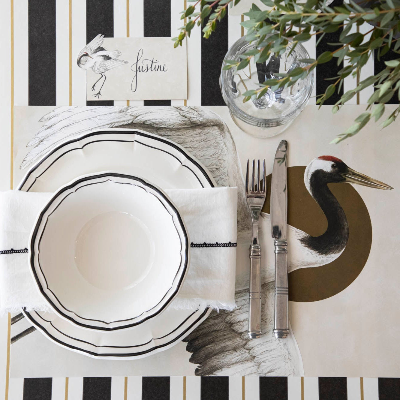 Elegant Crane Place Card Holders - Wedding, Birthday & Event Table Setting Decorations - Perfect for Name Cards, Seating Assignments & Party Favors