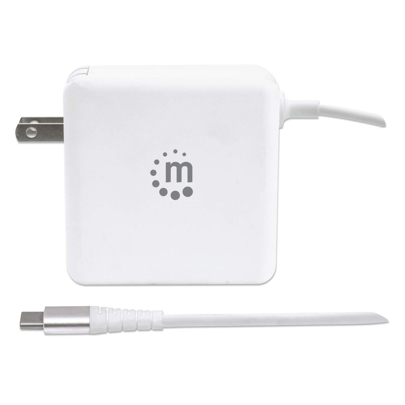60W USB C Wall Charger with Built-in Cable - Fast Power Delivery Charger for iPhone 15, MacBook, iPad Pro & More | Home, Office, Travel Use