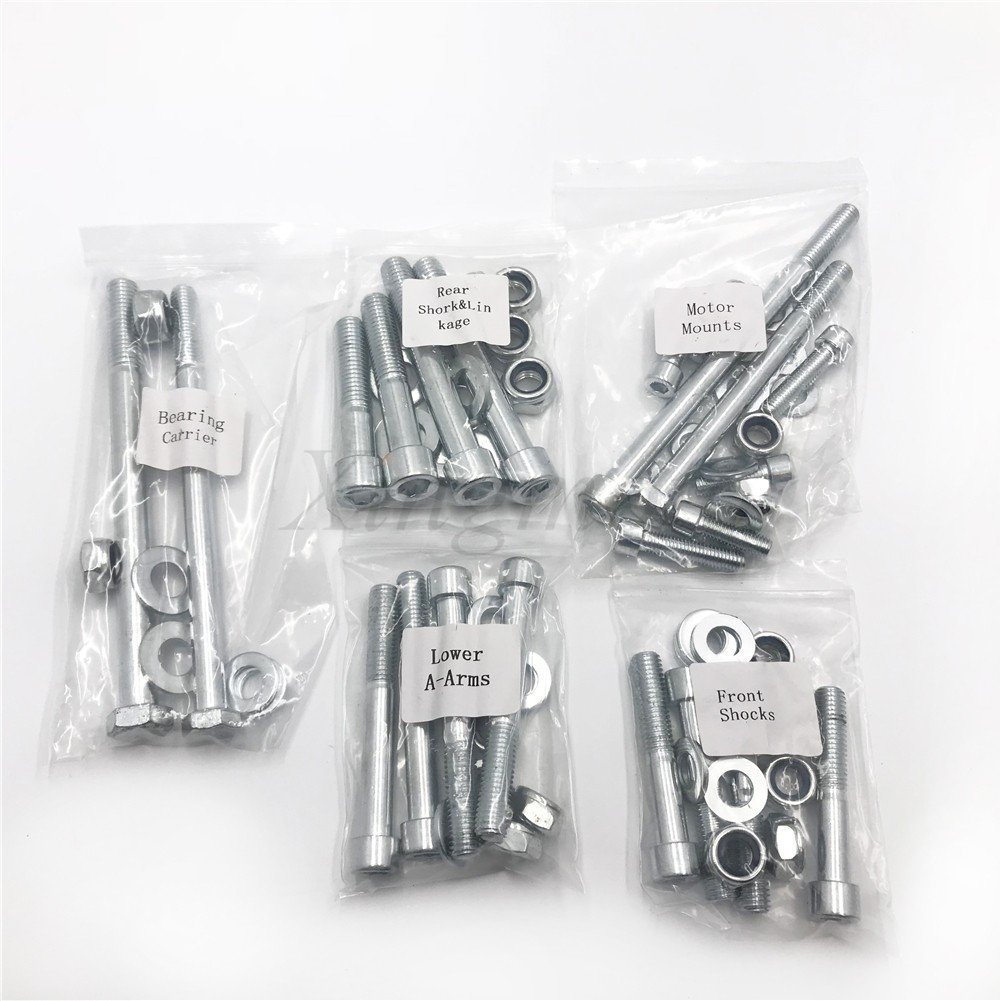 AfterMokit 632-Piece ATV Bolt Kit for Yamaha Banshee 350 & YFZ350 (1987-2006) - Zinc Coated Replacement Hardware - Perfect for ATV Maintenance & Off-Road Repairs