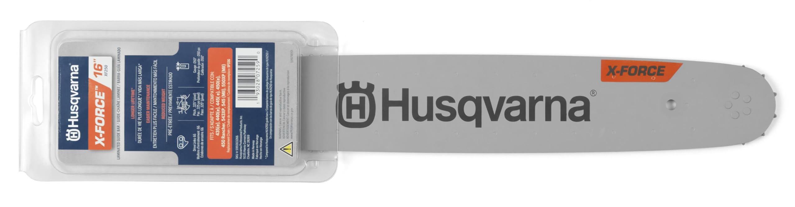 Husqvarna X-Force 16 Inch Chainsaw Bar - .325