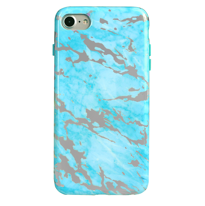 Holographic Blue Marble iPhone Case - Trendy Protective Cover for iPhone 13/14/15 Pro Max - Glittery Chrome Finish for Style & Durability - Perfect for Everyday Use, Parties & Gifting