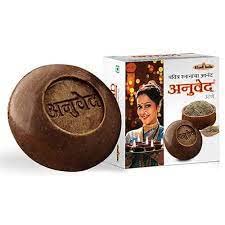 Anuved Utane (Ubtan) Natural Scrub Soap - Pack of 3 (125g Each) with 15 Exotic Indian Herbs & Rishikesh Gangajal | Herbal Face & Body Soap for Soft, Glowing Skin & Tan Removal | Perfect for Daily Skincare & Ayurvedic Beauty Routine