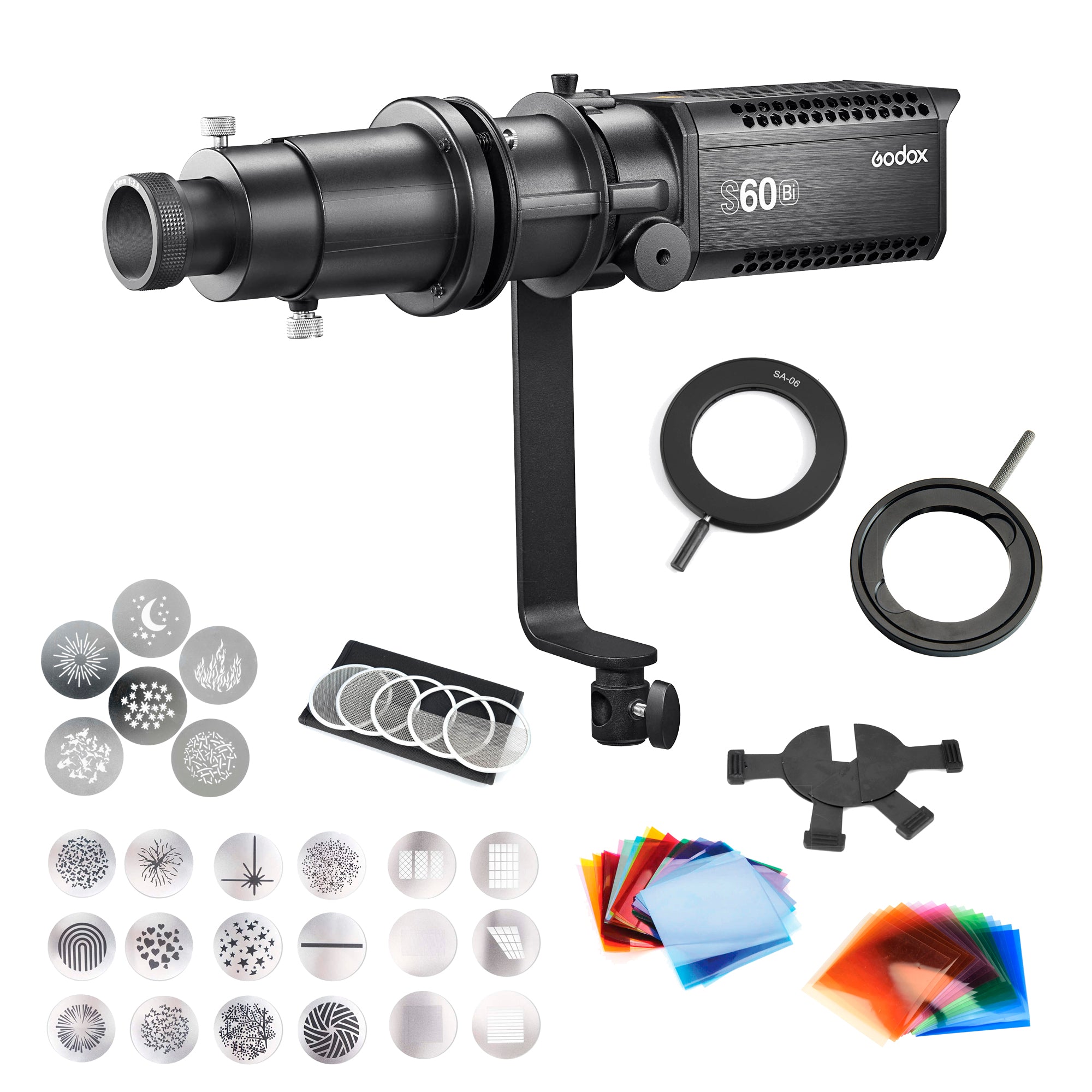 S60BI 60W Bi-Color LED Video Light Kit with Focus Control - Perfect for YouTube Studio, Photography, and Film Production