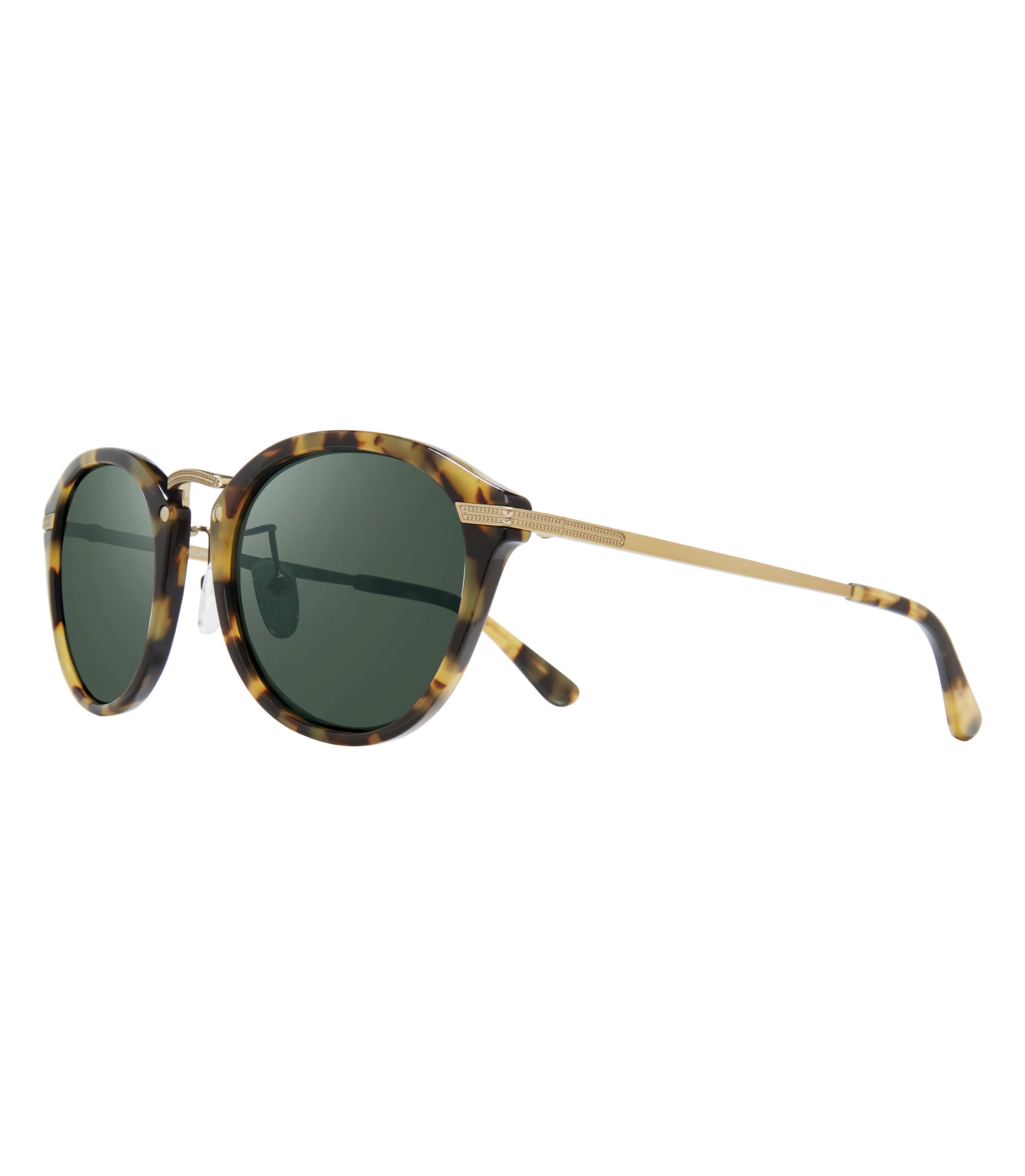 Revo Quinn Polarized Sunglasses - Round Frame Crystal Glass Lens for UV Protection & Glare Reduction - Perfect for Driving, Outdoor Sports & Beach Activities
