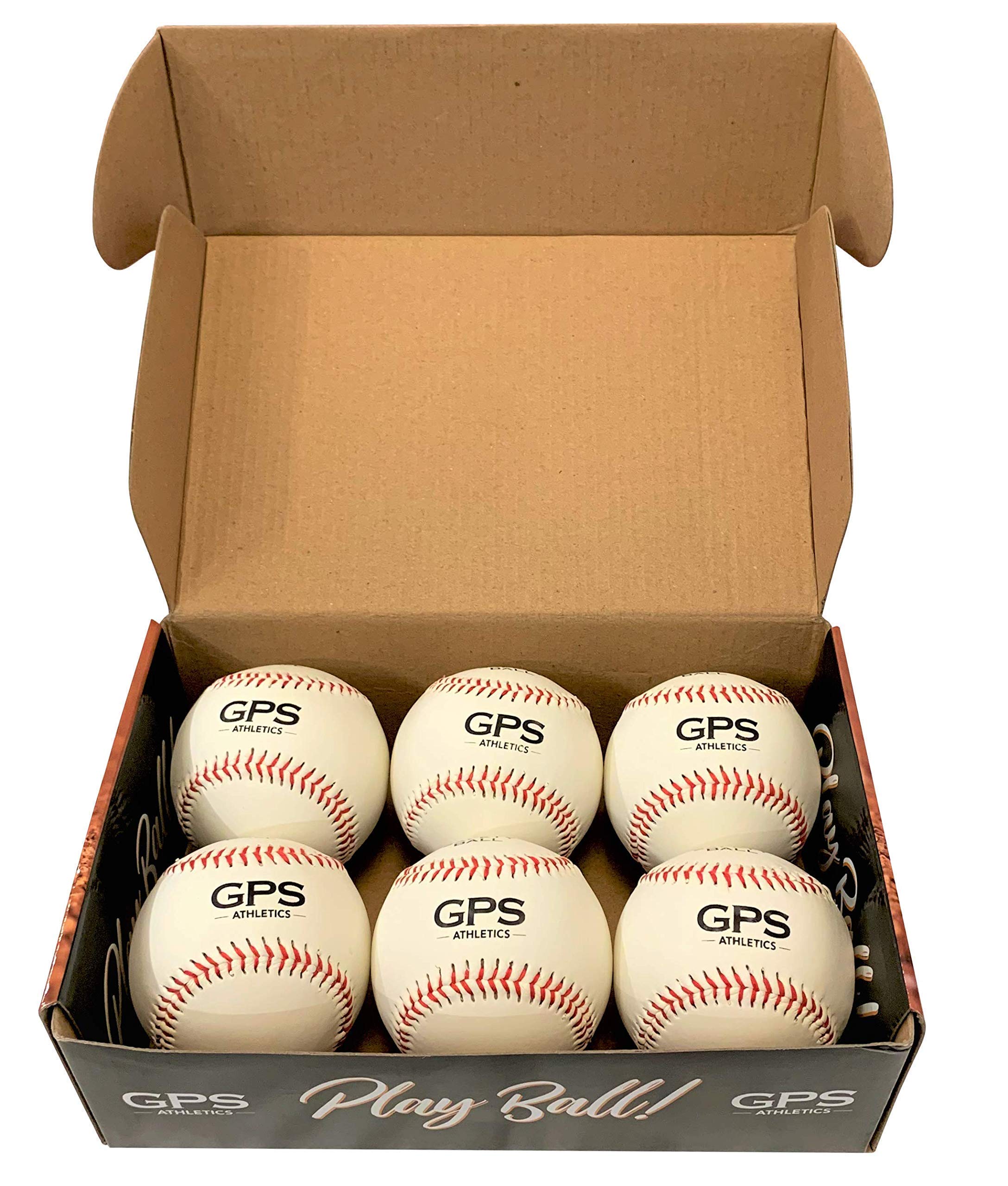 GPS Athletics Soft Baseballs – Set of 6 Practice Baseballs for Kids & Beginners – Low Impact Coach Pitch Training Balls – Youth Baseball Equipment – Perfect for Backyard Practice, Little League Training & T-Ball Games (6-Pack)