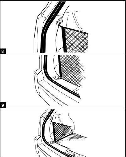 Premium Elastic Mesh Trunk Organizer Cargo Net for Jeep Compass 2007-2023 - SUV Floor Storage Solution - Heavy Duty Vehicle Carrier for Travel, Camping & Road Trips