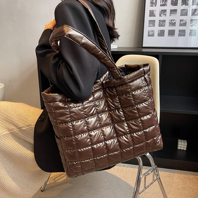 Stylish Winter Shoulder Bags for Women - Fashionable Plaid Handbag Purse - Perfect for Work, Travel & Daily Use
