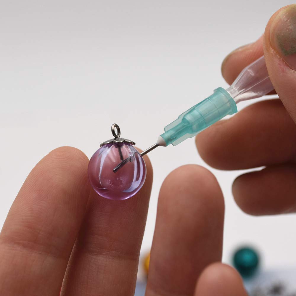 10pcs Mini Empty Glass Globe Vials for Essential Oils, Perfume & Aromatherapy - 12mm Multicolor Pendant Necklace Diffusers - Perfect for DIY Jewelry Making, Home Fragrance & Gift Giving