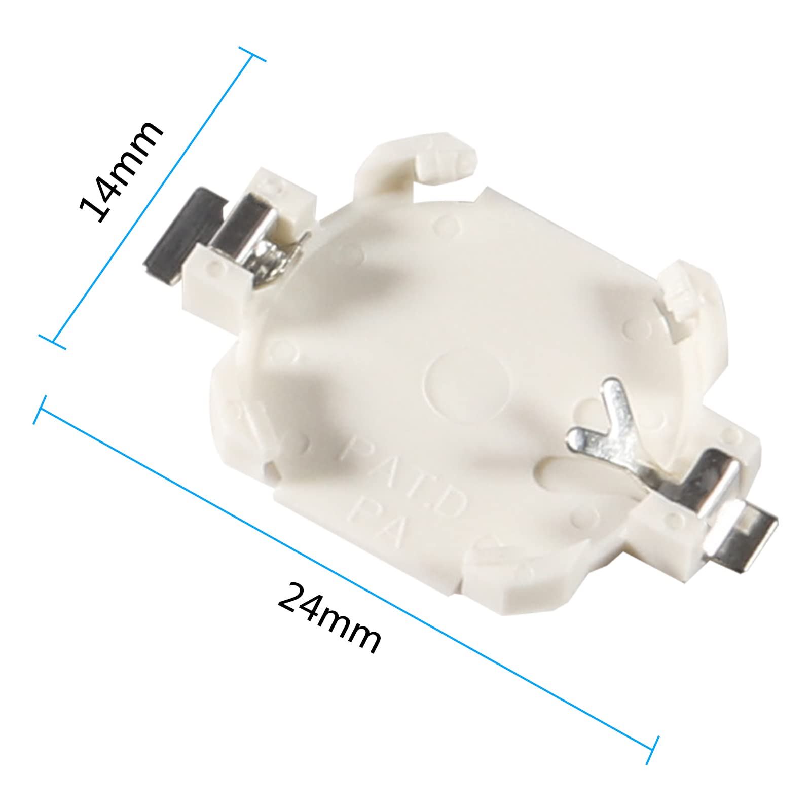 Alinan 15pcs CR1616 SMT Button Battery Holder - Portable Coin Cell Socket for Gameboy GB GBC GBA Game Card Save Data - Perfect for DIY Electronics & Retro Gaming Accessories