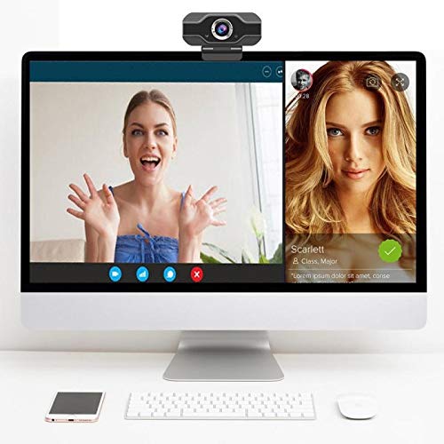1080P HD Autofocus Webcam with Built-in Microphone - USB Computer Web Camera for Online Classes, Video Conferencing, Live Streaming & Zoom Meetings (Perfect for Remote Work, Distance Learning & Virtual Events)