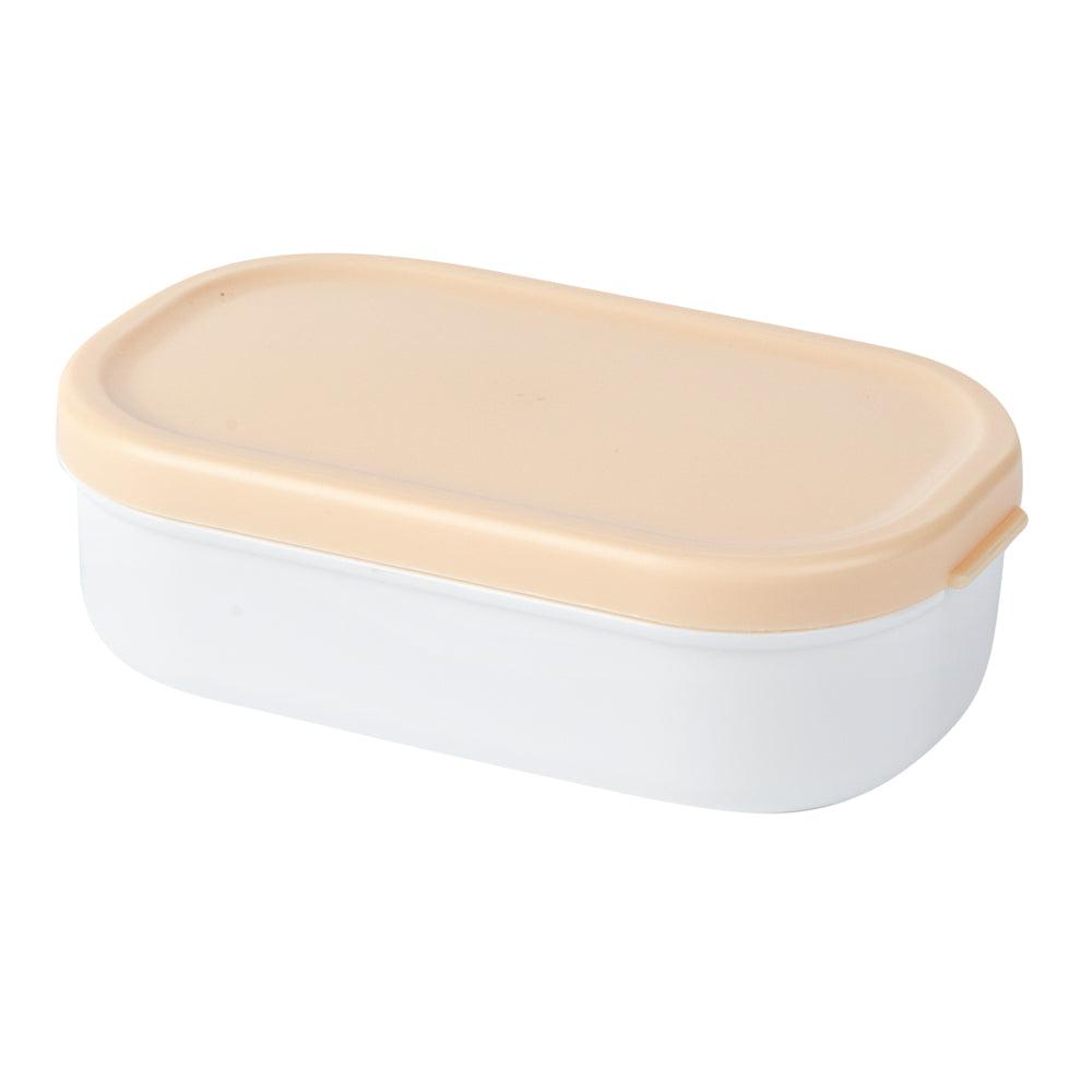 Bento Tek 41 oz Wood Grain & White Buddha Lunch Box with Utensils & Sauce Cup | 7.25