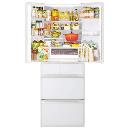 Hitachi R HV490WS XK/XW/X 485L Multi Door Refrigerator - Large Capacity Stainless Steel Smart Fridge for Modern Kitchen | Perfect for Home, Restaurant & Office Use
