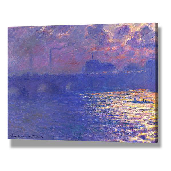 Claude Monet Wisteria Wall Art Decor for Living Room - Elegant Floral Canvas Print for Home, Office & Bedroom Decor