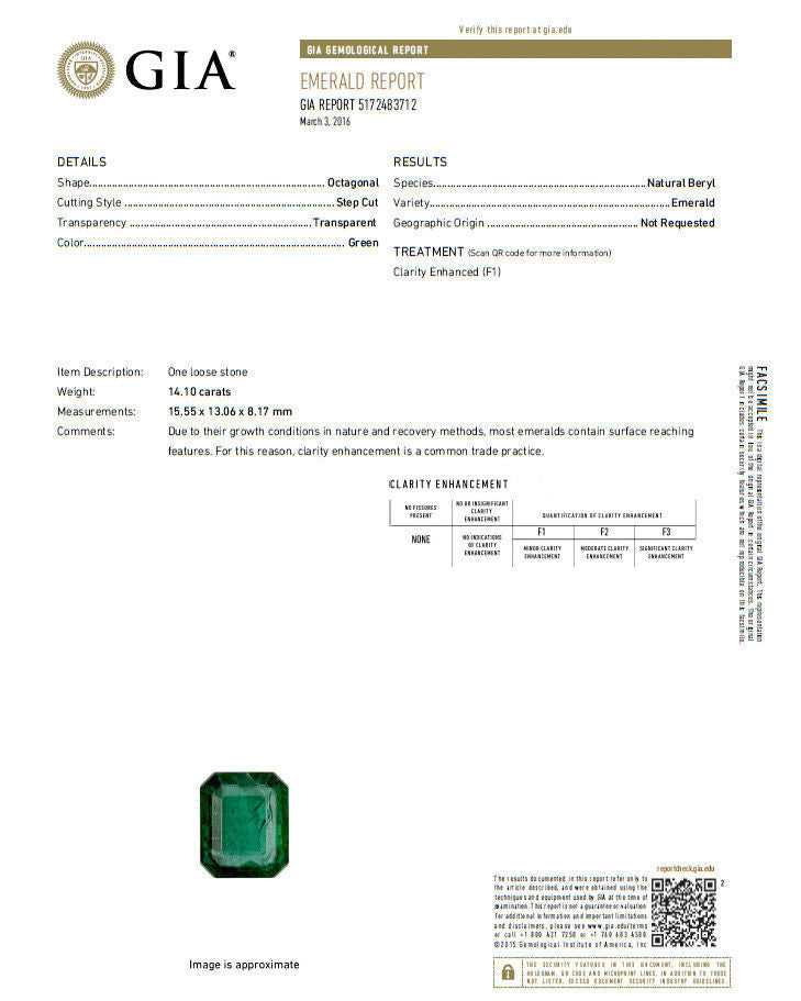 GIA Certified 17.60ct Natural Green Emerald Diamond Ring in 18K Gold F1 - Elegant Jewelry for Weddings, Anniversaries & Special Occasions