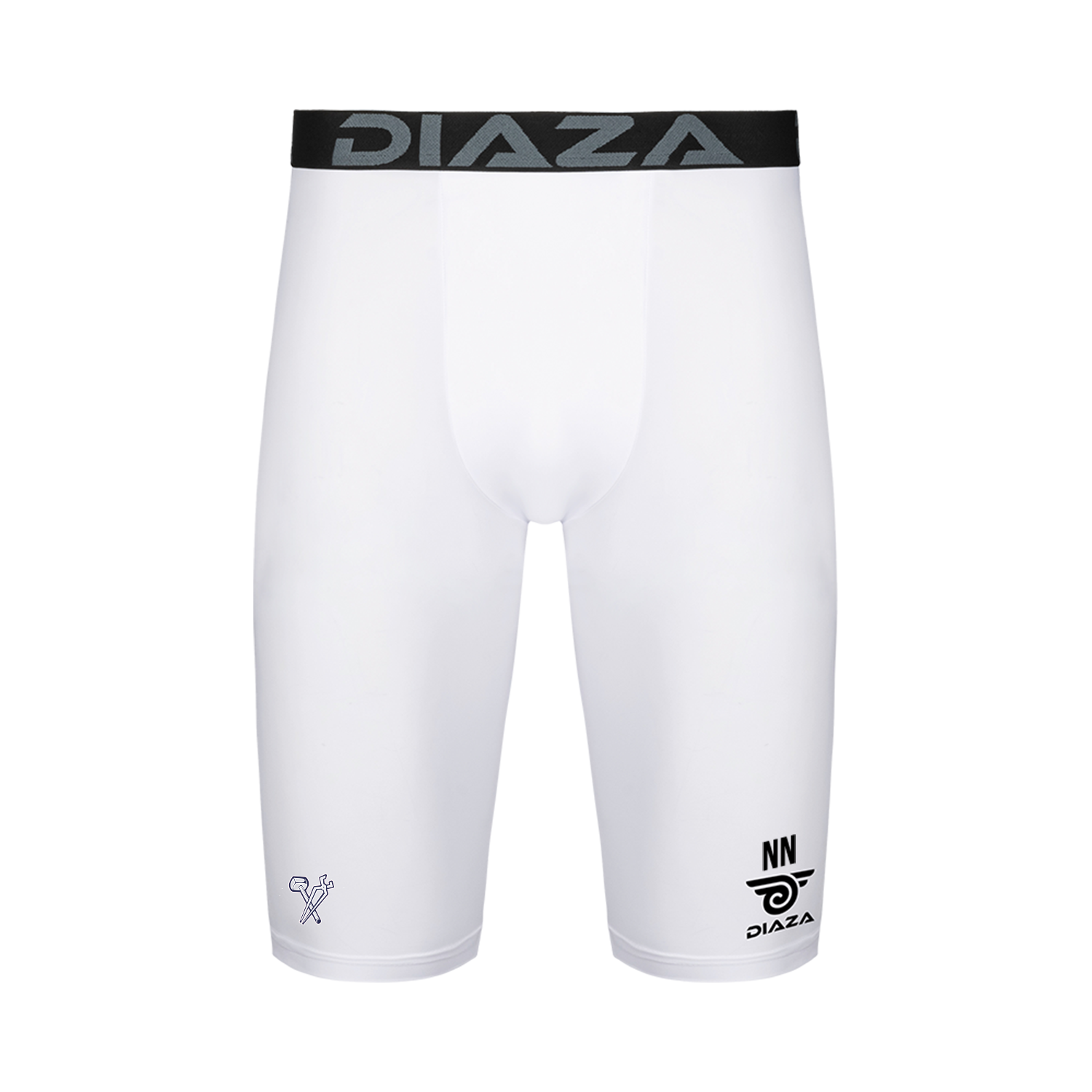 Boston Forge Compression Shorts for Men - Moisture Wicking & Breathable Workout Shorts - White - Perfect for Running, Gym & Sports Training