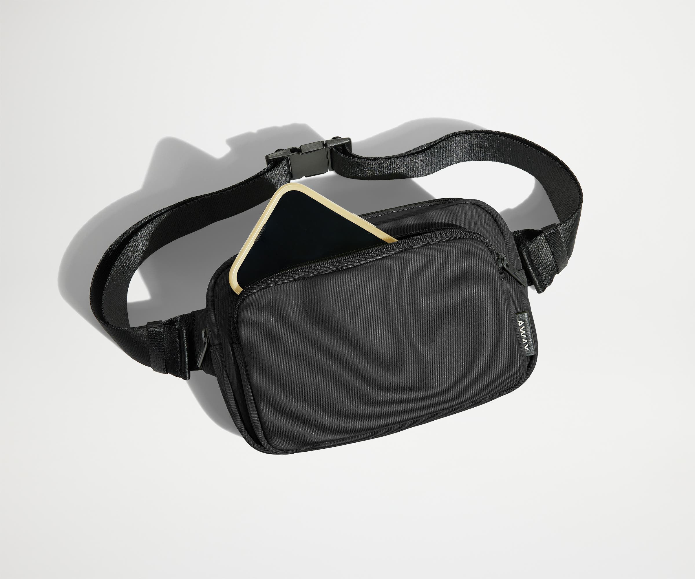 Jet Black Small Everywhere Sling Bag - Lightweight Crossbody Bag for Travel, Hiking & Everyday Use