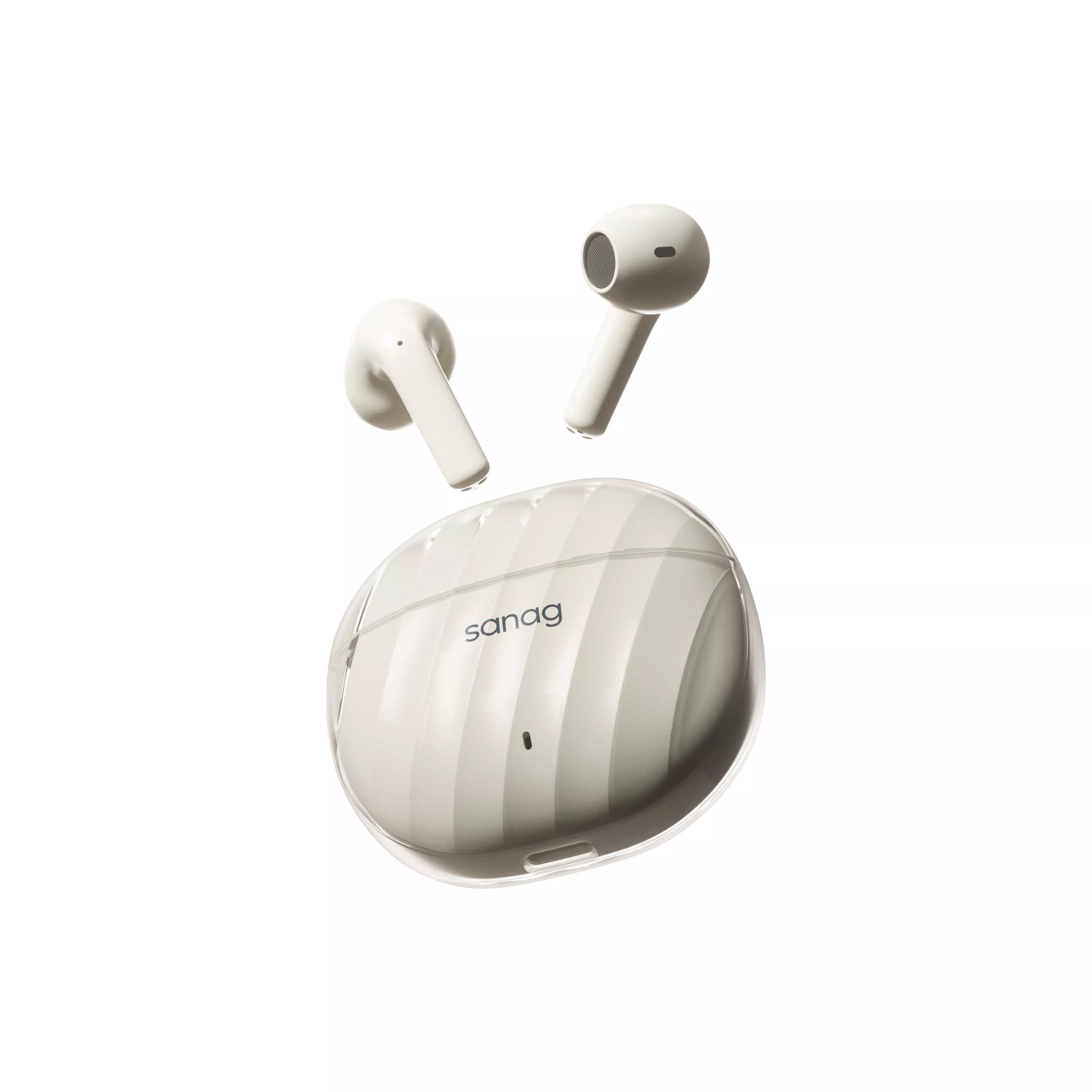 Sanag T40S Pro Wireless Bluetooth Earbuds, Half In-Ear TWS Stereo Headphones with Mic for iPhone Android - Perfect for Gym, Running, Commuting & Workouts