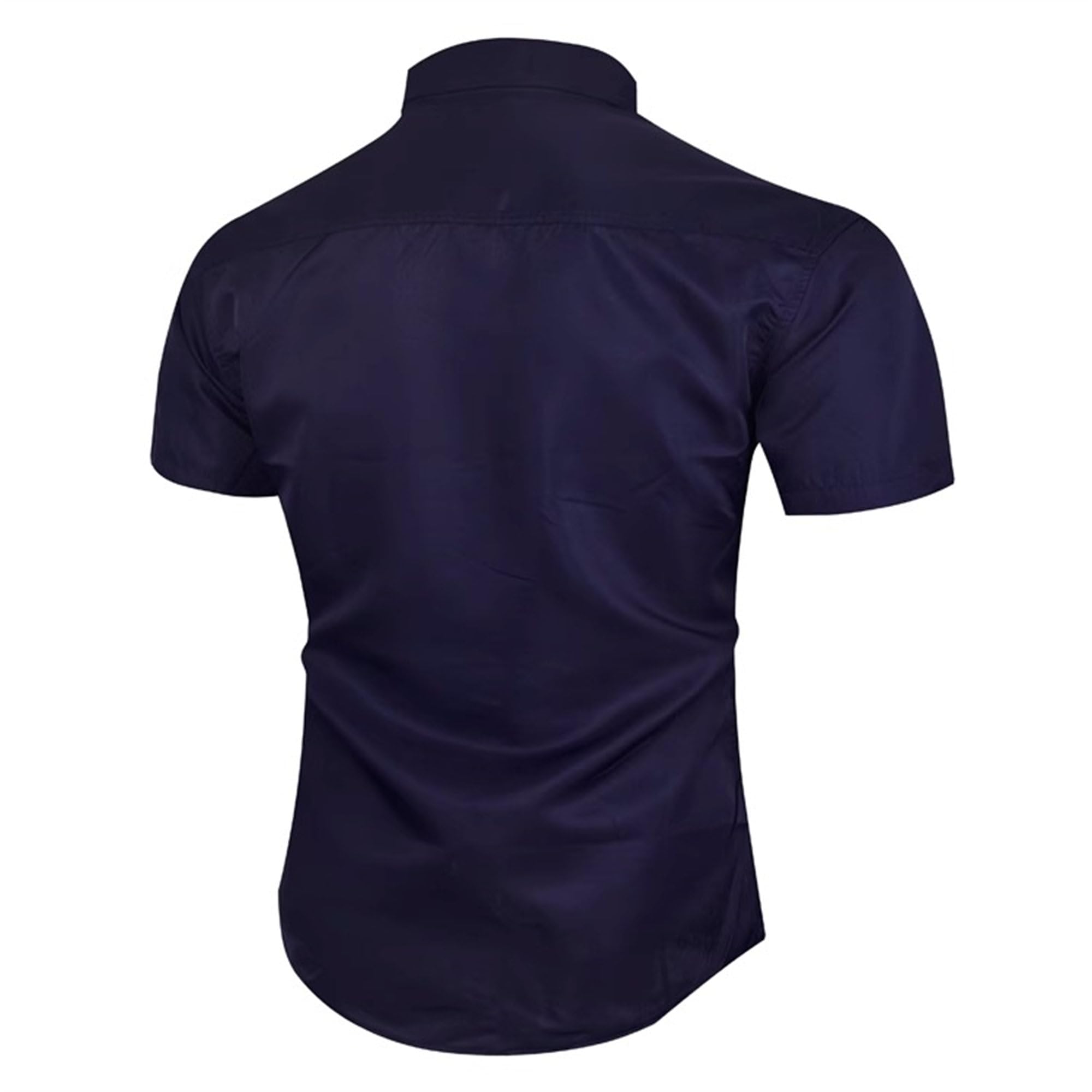 **Maiyifu-GJ Men's Slim Fit Short Sleeve Dress Shirt - Lightweight Casual & Business Button Down Shirt for Summer - Perfect for Office, Travel & Outdoor Events**