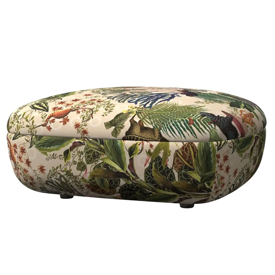 Bart Pouf & Footstool - Stylish Ottoman for Living Room, Bedroom, and Lounge - Perfect for Extra Seating or Footrest