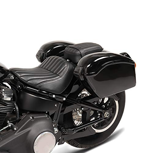 Hard Saddlebags Nebraska 12L - Waterproof Motorcycle Luggage for Cruiser Slim CB43496 | Perfect for Long Rides, Commuting & Adventure Riding