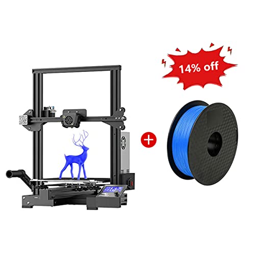 Creality Ender 3 Max FDM 3D Printer with 1KG Blue PLA Filament 1.75mm - High Precision DIY Printing for Home, School & Prototyping Projects