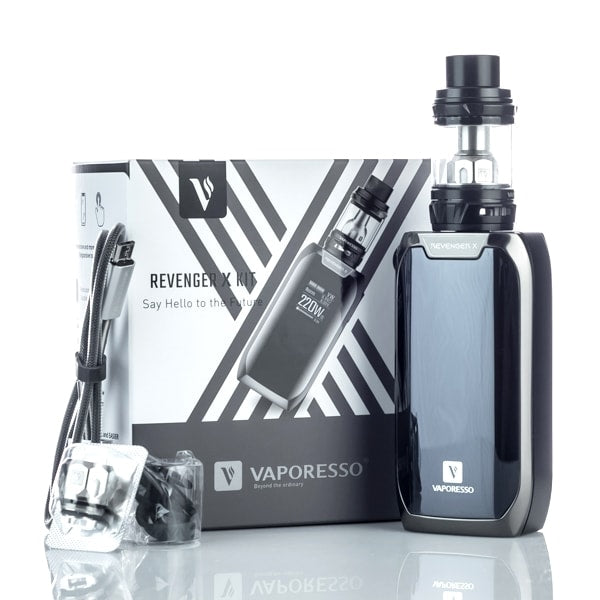 Vaporesso Revenger X 220W TC Mod Kit with NRG Tank - High Power Vape Mod for Sub-Ohm Vaping & Cloud Chasing | Perfect for Advanced Vapers & Enthusiasts