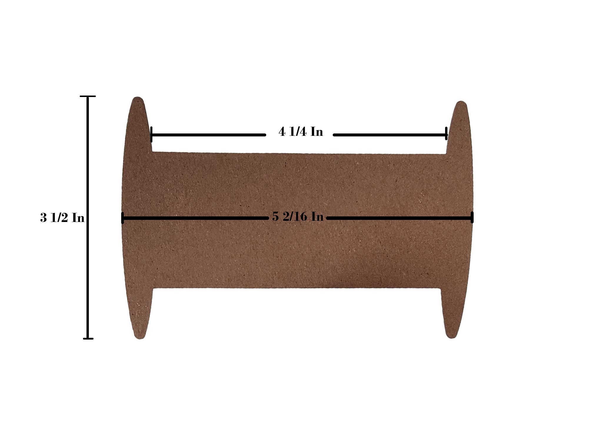 50-Pack Brown Ribbon Spools Organizer - Craft Storage for Wrapping Paper, Twine & Lace - Medium Long Size for DIY Projects, Gift Wrapping & Home Organization