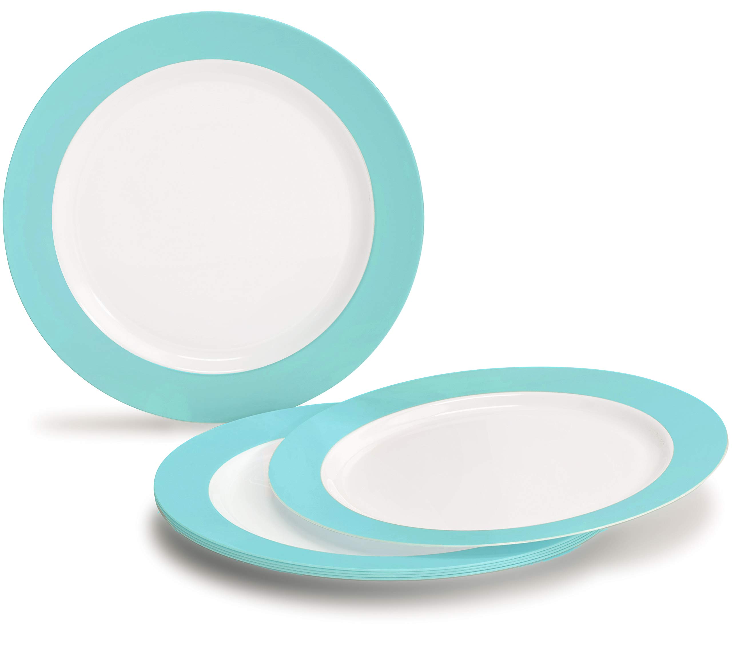 60-Pack Disposable Plastic Plates for Wedding & Party - 7.5