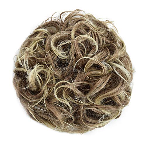 Classic Curly Chignon Hairpiece Bun - Elegant Synthetic Hair Bun for Women | Perfect for Weddings, Prom, Cosplay & Everyday Hairstyles