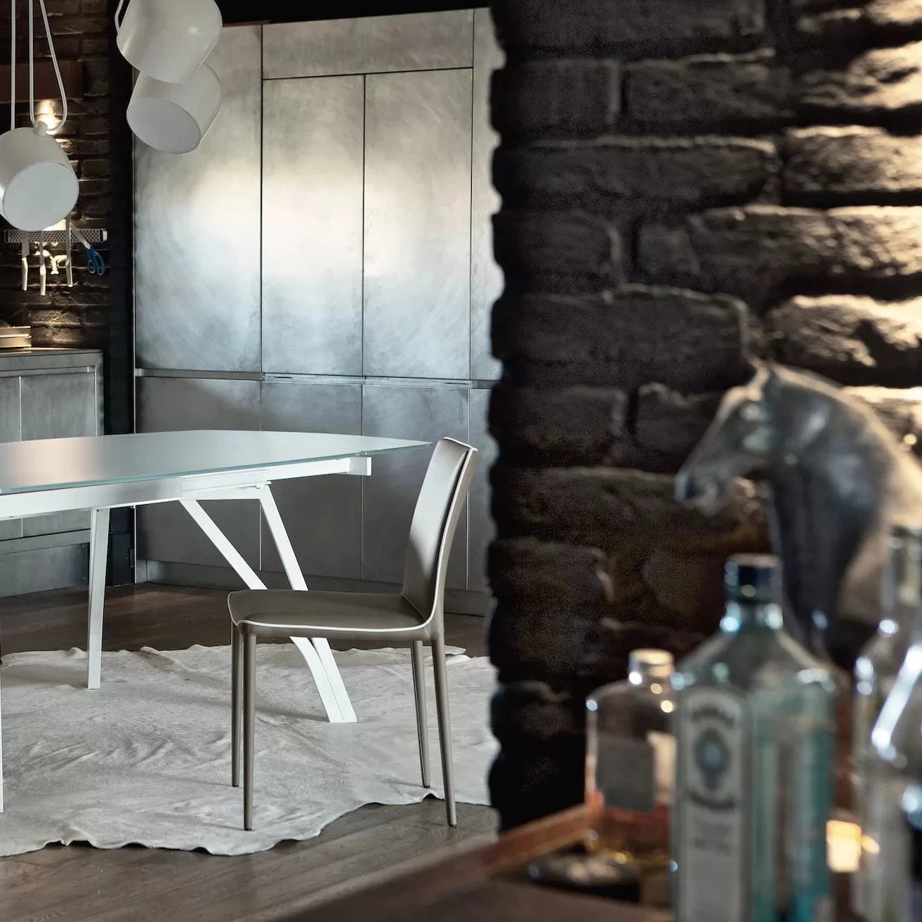 Bontempi Alfa Chair - Modern Office Chair with Ergonomic Design for Home & Workspace - Perfect for Desk Work, Gaming, and Study Sessions