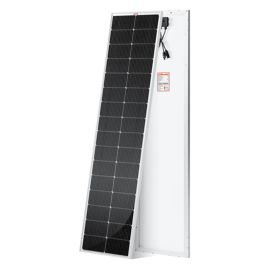 Rich Solar MEGA 130 Watt Slim Monocrystalline Solar Panel - High Efficiency Portable Solar Charger for RV, Boat, Camping & Off-Grid Power