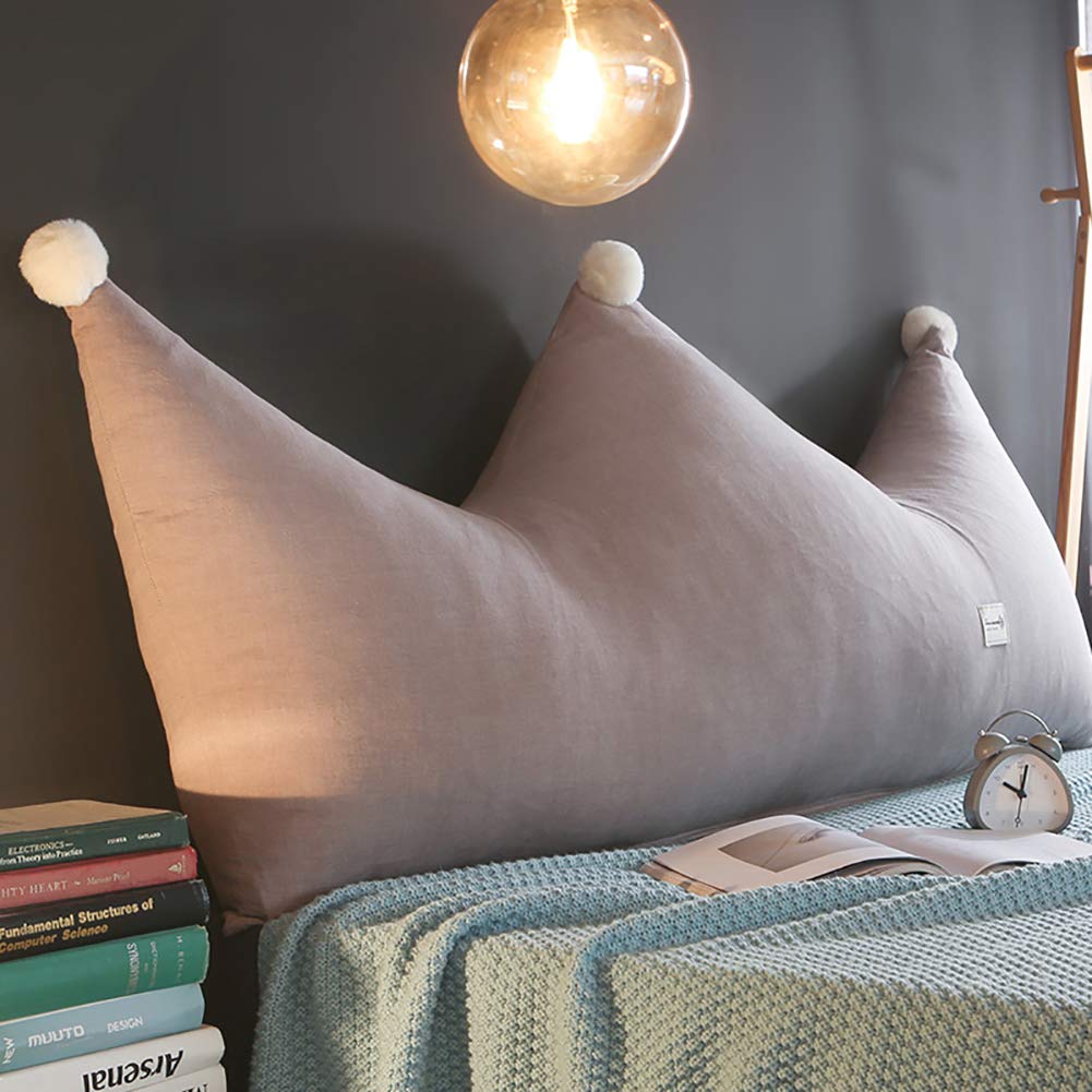 YZJJ Crown Shaped Throw Pillows - Luxury Decorative Cushion for Sofa, Bed & Reading | Wedge Back Support Pillow with Removable Washable Cover | Perfect for Living Room, Nursery & Daybed Decor
