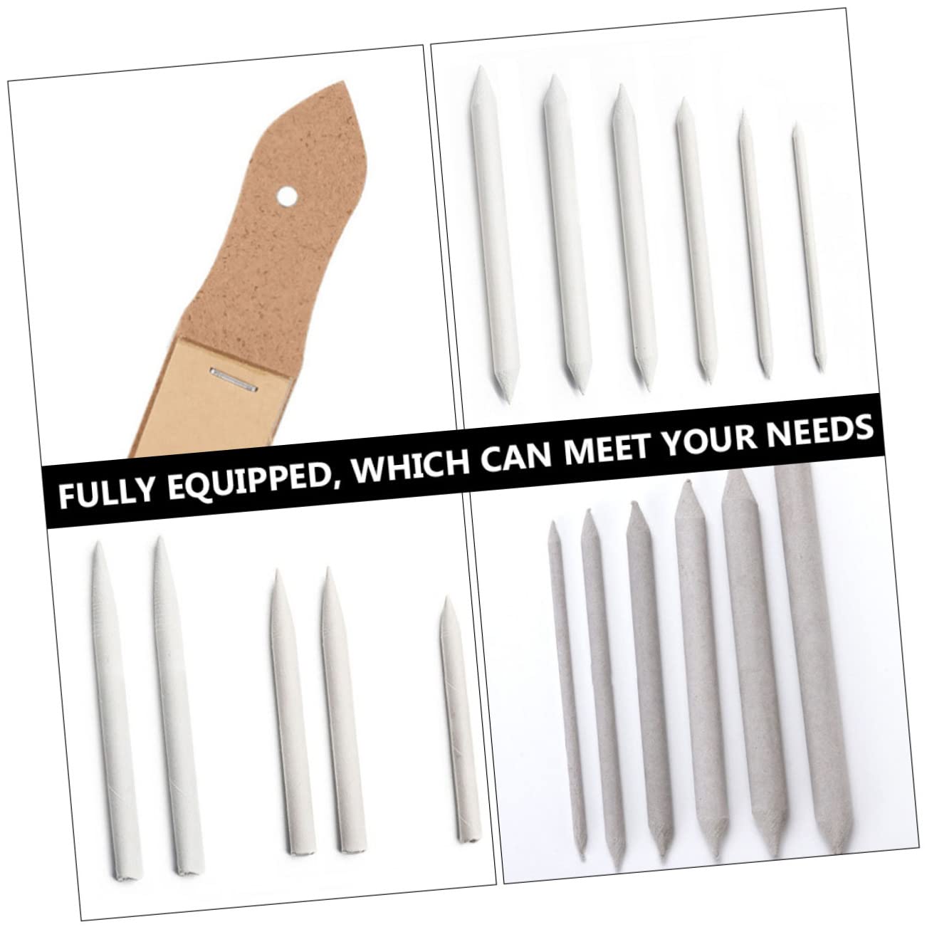 Cabilock 3-Piece Sketching Kit - Pencils, Blenders & Paper for Artists