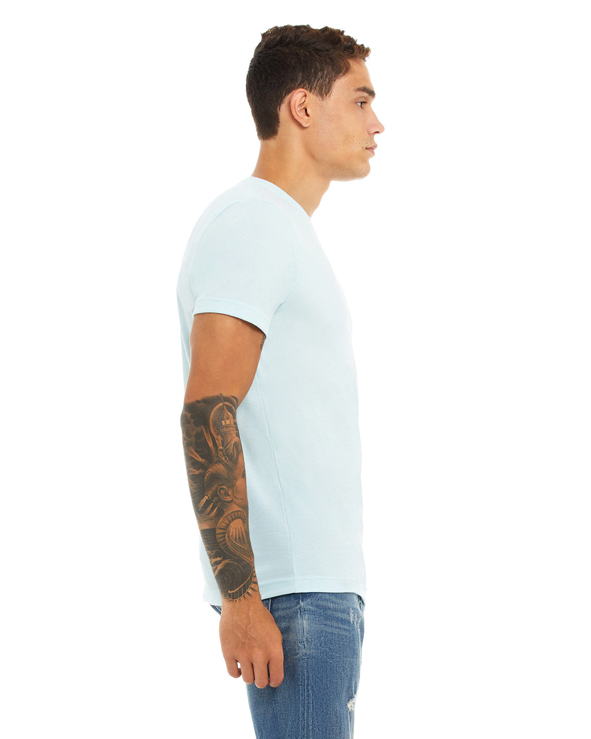 Bella + Canvas 3001CVC Unisex Heather CVC Crew Neck T-Shirt - Soft Cotton Blend Tee for Men & Women - Perfect for Casual Wear, Gym, and Everyday Outfits