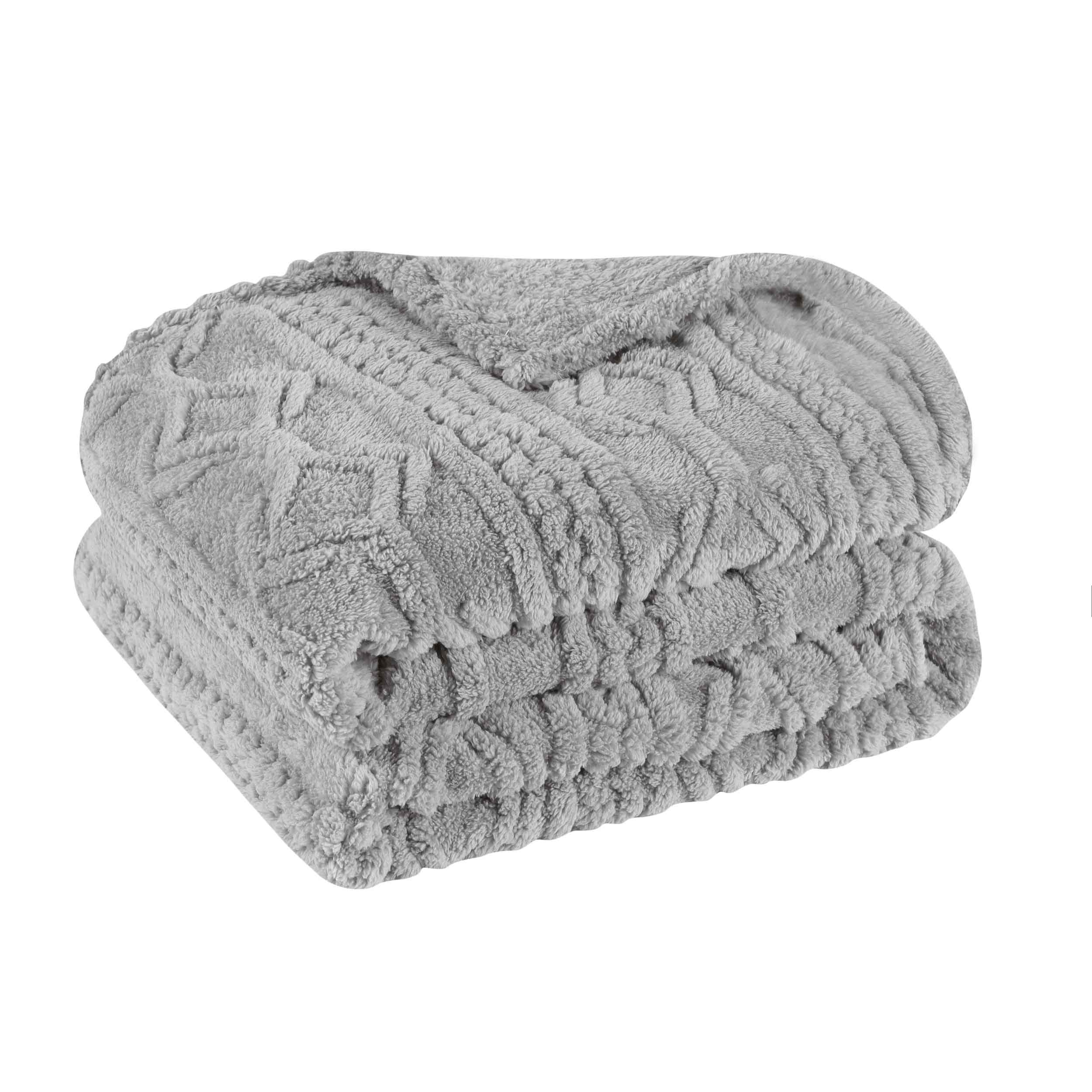 Arctic Boho Jacquard Plush Fleece Blanket - Ultra Soft & Warm Winter Throw for Couch, Bed, Sofa - Perfect for Home Decor, Cozy Nights & Gift Giving