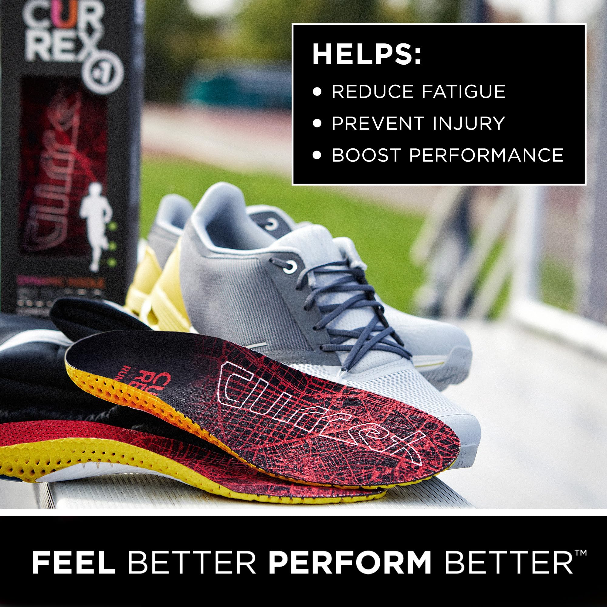 CURREX RunPro Running Shoe Insoles – High Arch Support Inserts for Men & Women to Reduce Fatigue, Prevent Injuries & Enhance Performance – XS Size – Perfect for Marathon Training, Hiking & Daily Comfort