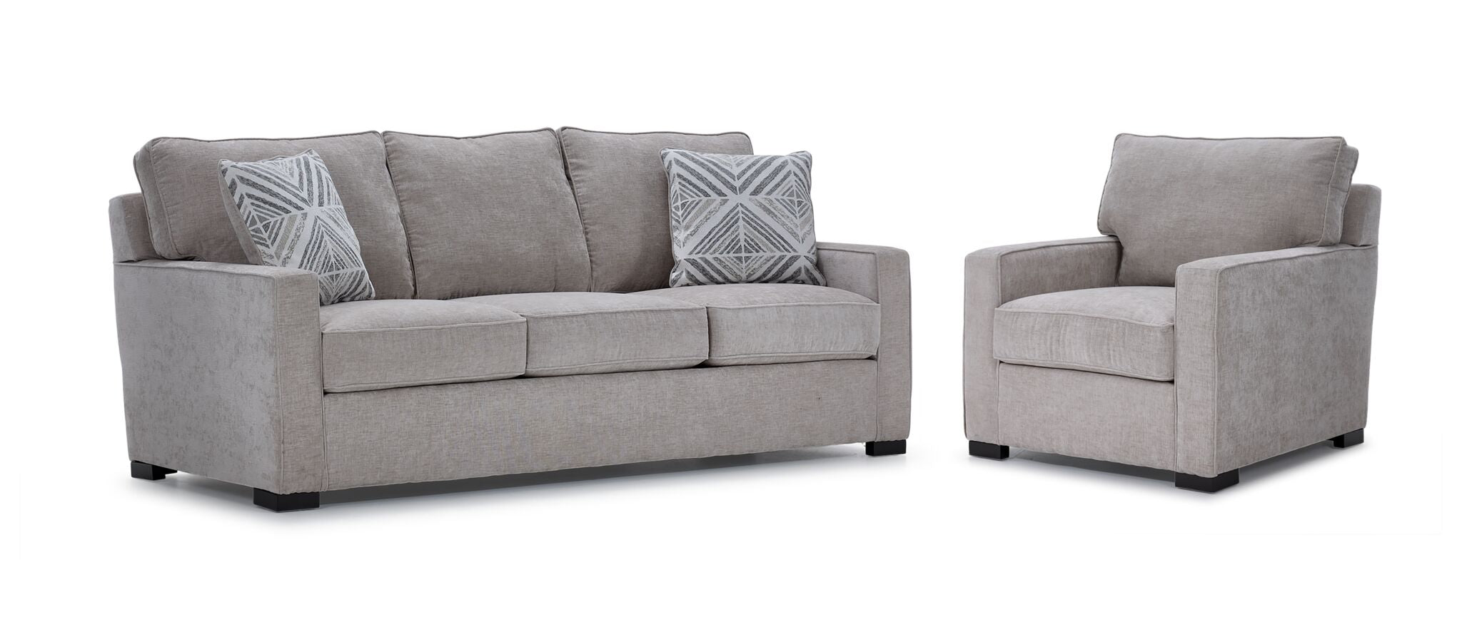 Charlotte Sofa and Chair Set with Air Comfort Technology - Modern Living Room Furniture for Home & Office Relaxation