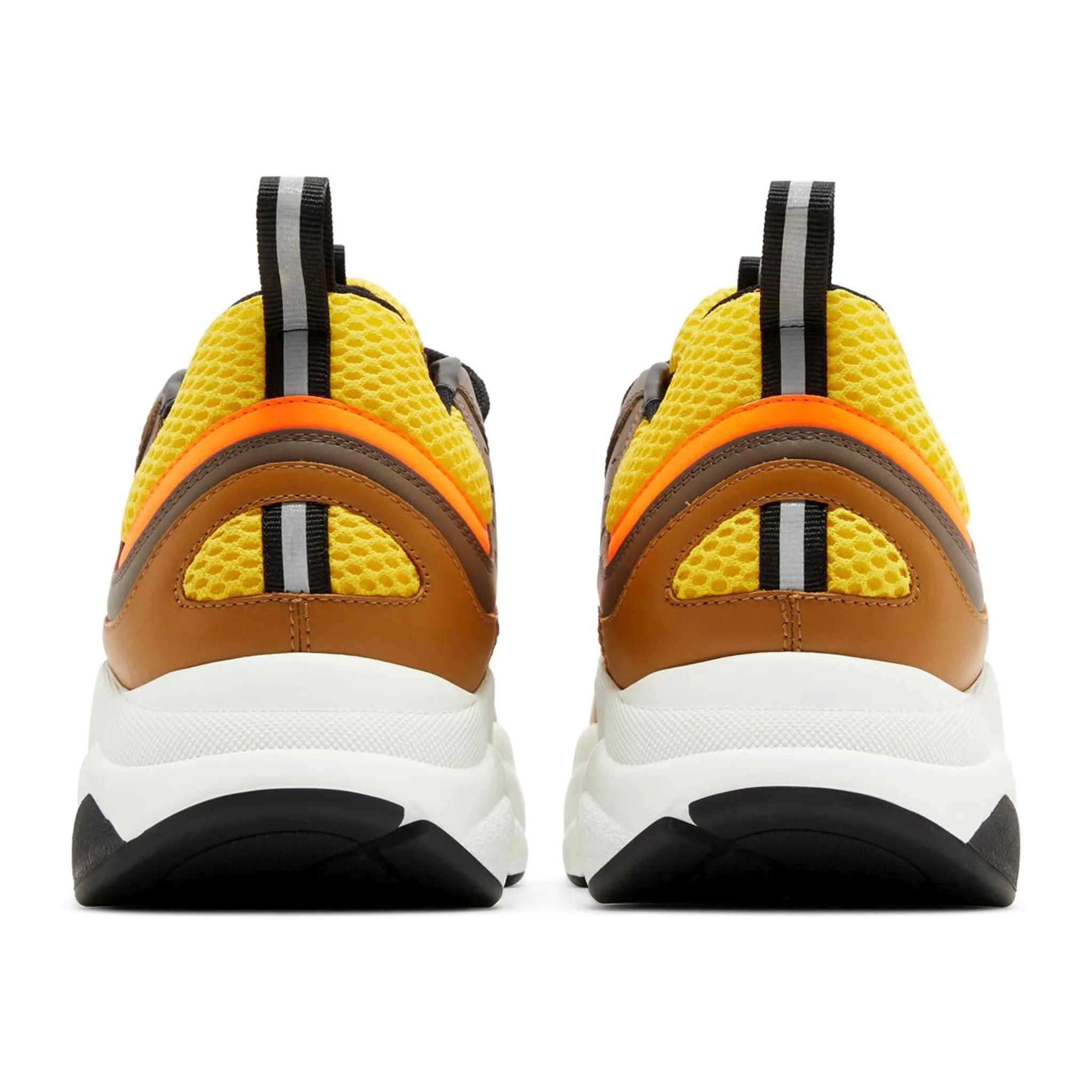 Dior B22 Sneakers in Ebony, Camel & Yellow Calfskin - Luxury High-Top Fashion Trainers for Men | Perfect for Casual Wear, Street Style & Designer Outfits