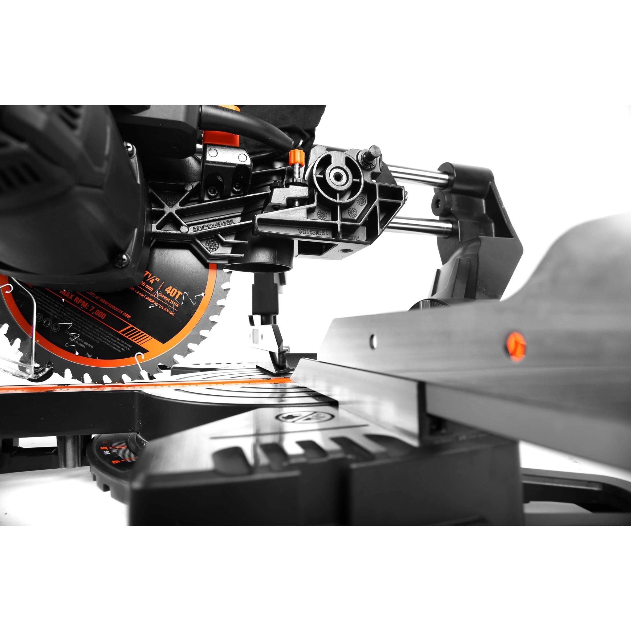 WEN MM0713 9.5 Amp 7.25-Inch Single Bevel Compact Sliding Compound Miter Saw with LED Cutline Guide - Perfect for Woodworking, DIY Projects, and Precision Cutting