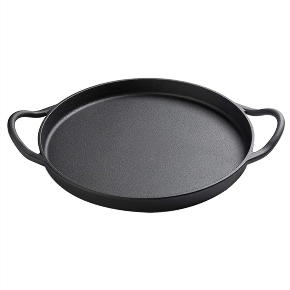 Premium Cast Iron Pancake Pan – Pre-Seasoned, Rust-Proof Skillet with Dual Ring Handles | Uncoated & Natural Non-Stick | Energy Efficient for Stovetop, Oven & Campfire | Perfect for Breakfast, Camping & Outdoor Cooking