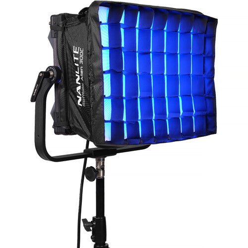 Nanlite Alien 300C RGBWW LED Panel with Softbox & Eggcrate - Professional Studio Lighting for Photography, Videography, and Live Streaming