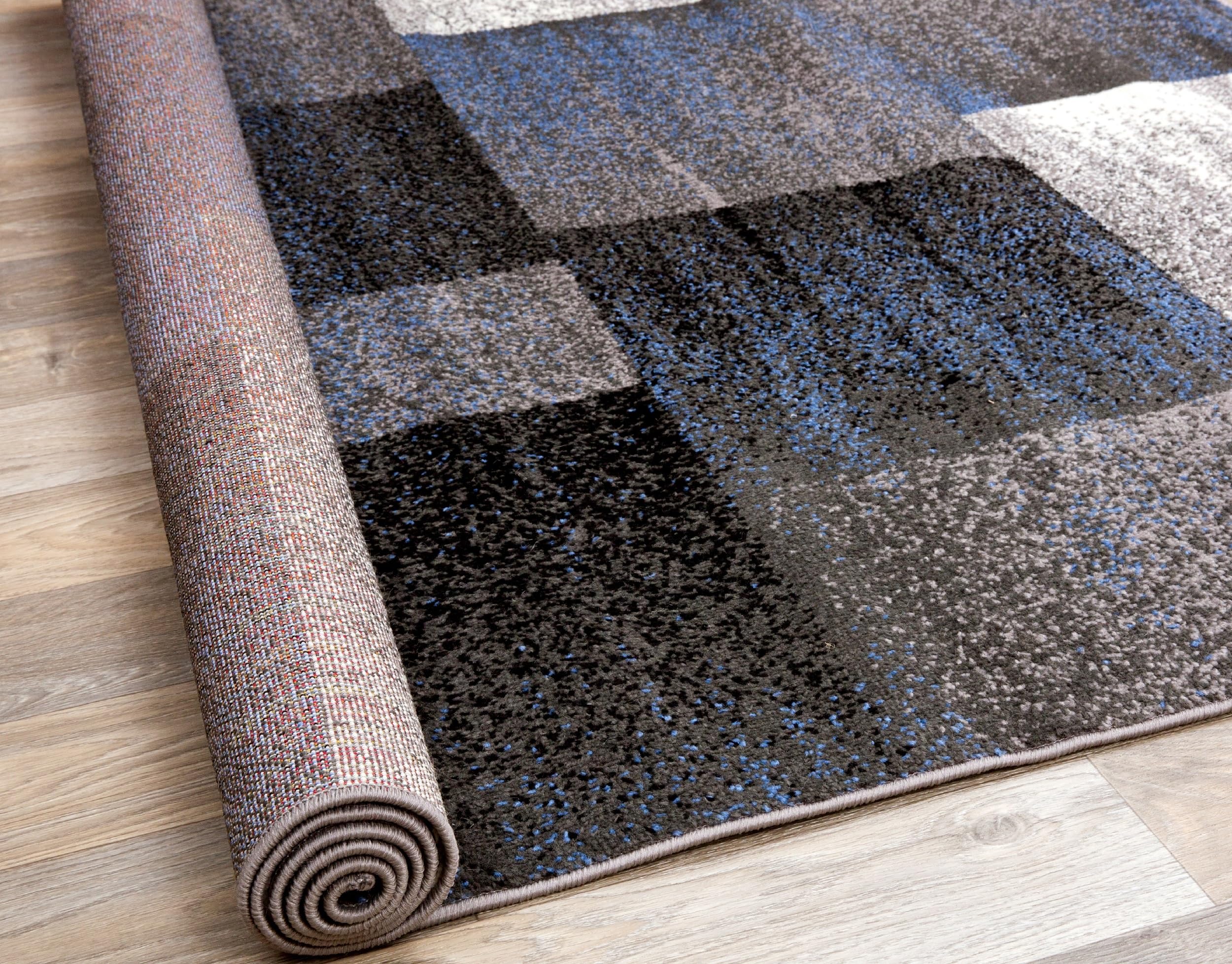 Modern Distressed Boxes Area Rug 7'10