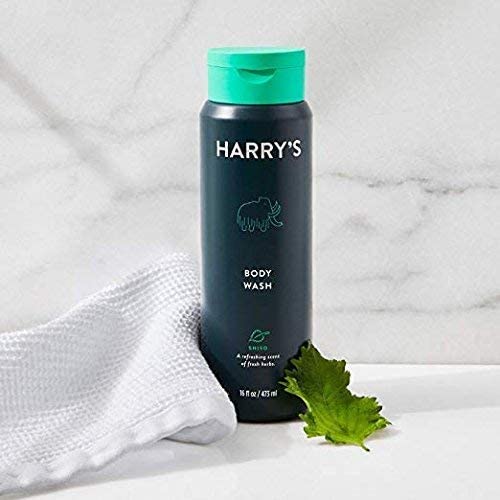 Harry's Shiso Body Wash 16oz (2-Pack) - Natural Japanese Mint Scented Shower Gel for Men & Women - Refreshing & Moisturizing for Daily Skincare Routine