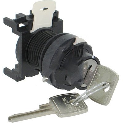 Eaton Control Automation E22KB53 Selector Switch - 22.5mm 2-Position Maintained Key Switch (45 Degree Operation) | Industrial Control Panel & Machine Automation Use